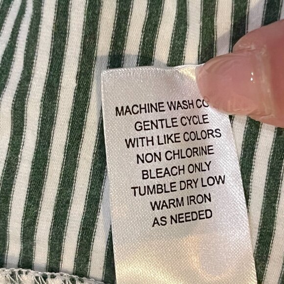 johnnie-O Hangin' Out Striped Polo Shirt Men's L - Green and White Cal Poly NWT - Picture 15 of 16